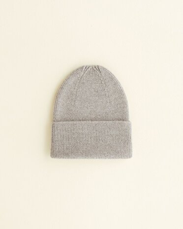 Hvid Hvid | Beanie Fonzie newborn | Pebble