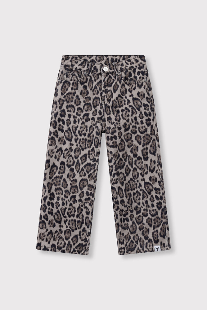 ALIX The Label ALIX The Label | Kids Woven Wide Leg Jaguar Denim Pants | Animal
