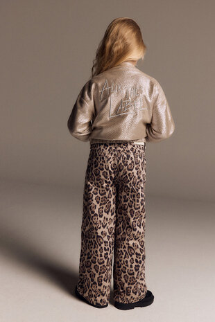ALIX The Label ALIX The Label | Kids Woven Wide Leg Jaguar Denim Pants | Animal