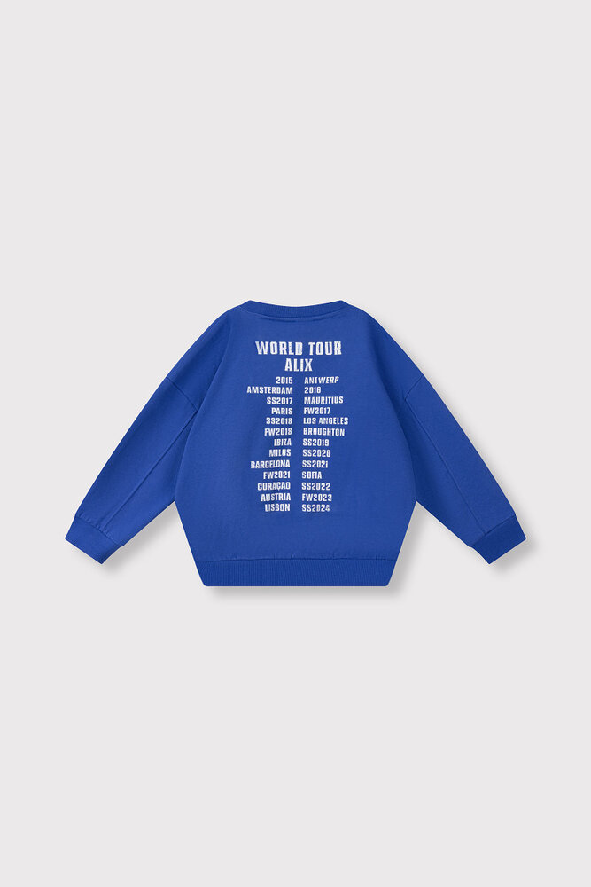 ALIX The Label ALIX The Label | Kids Knitted On Tour Sweater | Intense Blue