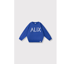 ALIX The Label ALIX The Label | Kids Knitted On Tour Sweater | Intense Blue ALIX The Label ALIX The Label | Kids Knitted On Tour Sweater | Intense Blue