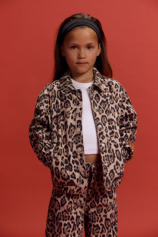 ALIX The Label ALIX The Label | Kids Woven Jaguar Denim Jacket | Animal