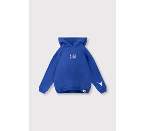 ALIX The Label ALIX The Label | Kids Knitted Logo Hoody | Intense Blue ALIX The Label ALIX The Label | Kids Knitted Logo Hoody | Intense Blue