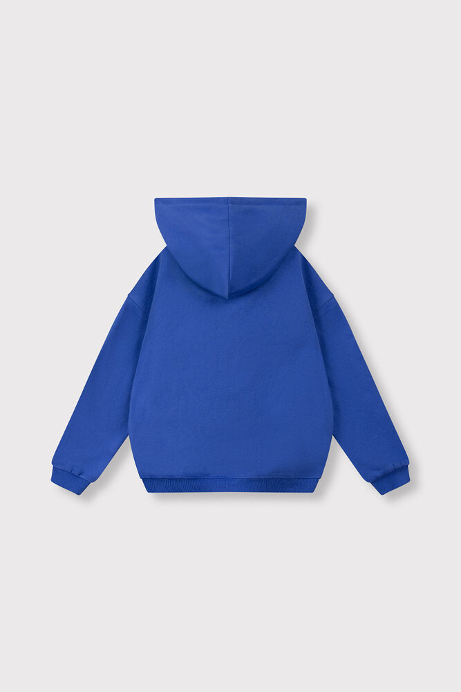 ALIX The Label ALIX The Label | Kids Knitted Logo Hoody | Intense Blue