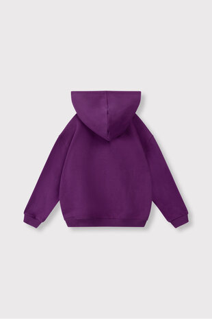 ALIX The Label ALIX The Label | Kids Knitted Logo Hoody | Purple Magic