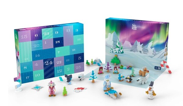 Plus Plus Plus - Plus | Advent Calendar | Santa's Northern Lights Adventure Plus-Plus