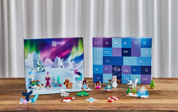 Plus Plus Plus - Plus | Advent Calendar | Santa's Northern Lights Adventure Plus-Plus
