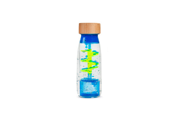 Petit Boum Petit Boum | Sensorische Fles | Spiraal Blauw