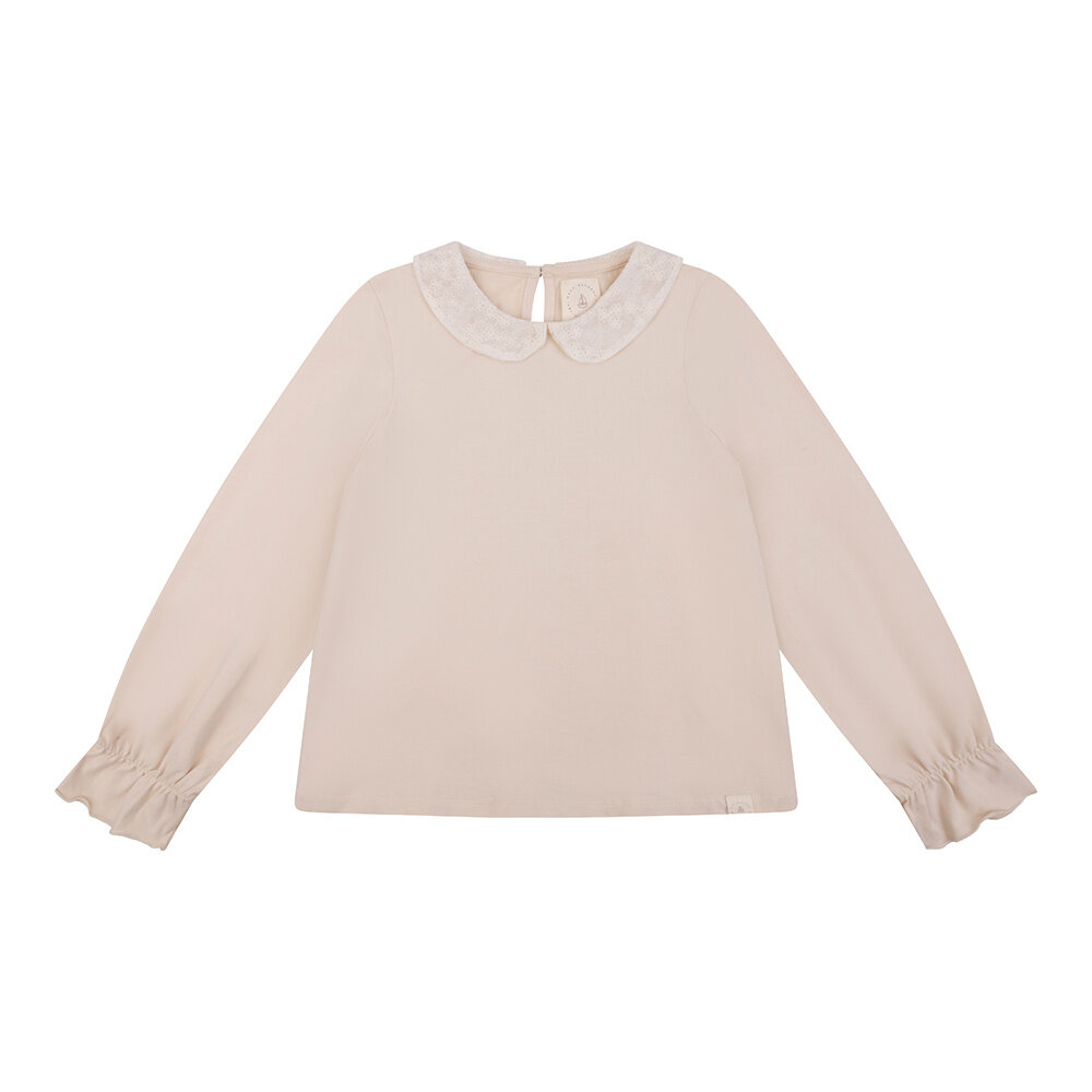 Navy Natural Navy Natural | June top flower broderie