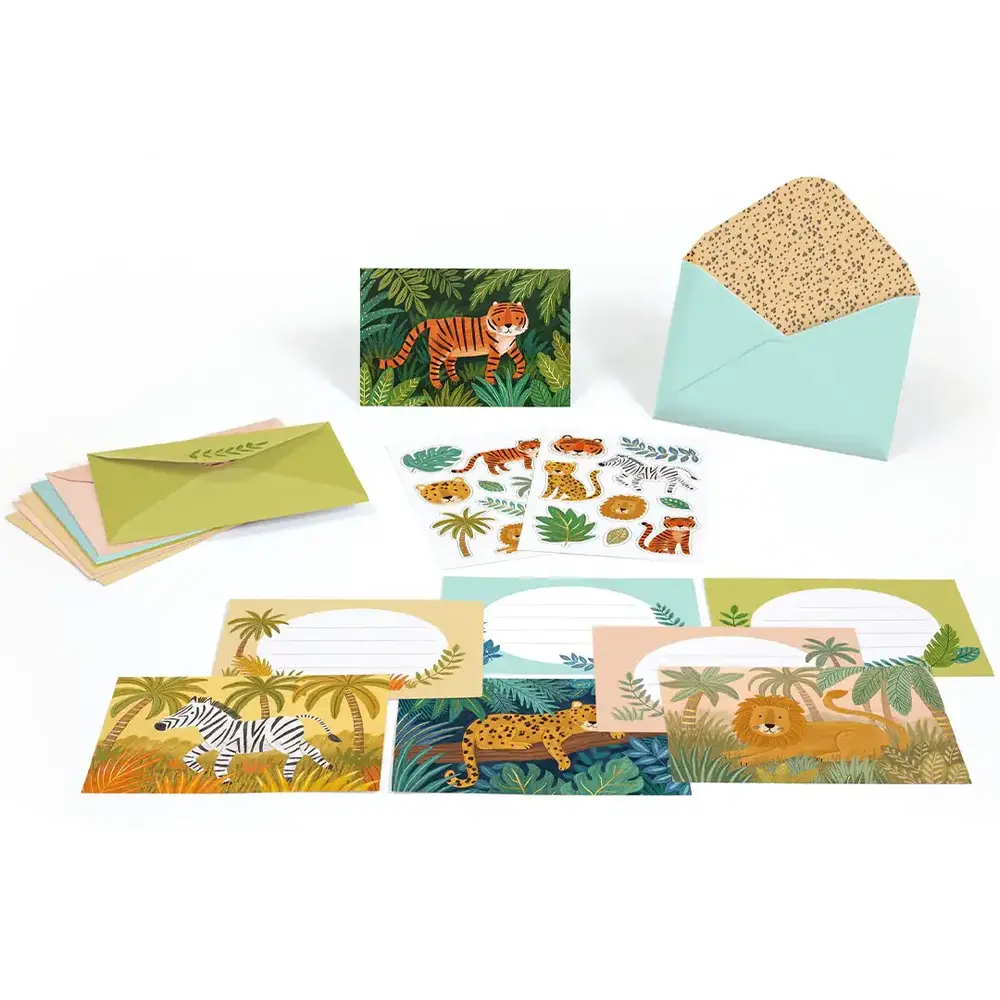 Djeco Djeco | Verjaardagsuitnodigingen | Jungle Animals