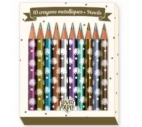Djeco Djeco | Mini metallic kleurpotloden