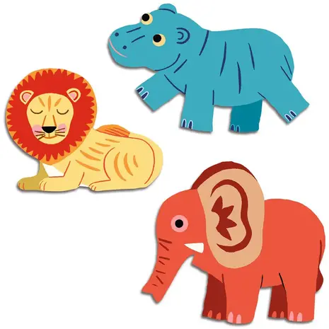 Djeco Djeco | Big stickers | Safari Animals