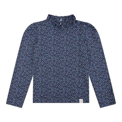 Navy Natural Navy Natural | Loulou top navy leopard flower