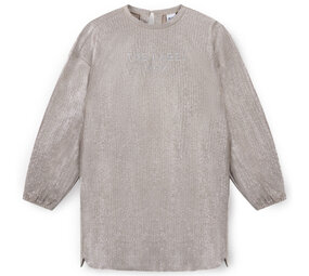 ALIX The Label ALIX The Label |  Kids Knitted Silver Dress | Silver ALIX The Label ALIX The Label |  Kids Knitted Silver Dress | Silver