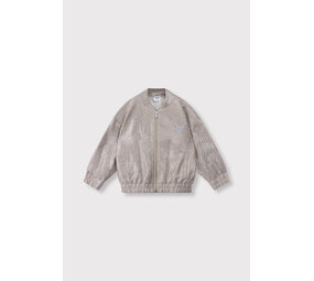 ALIX The Label ALIX The Label | Kids Knitted Silver Bomber | Silver ALIX The Label ALIX The Label | Kids Knitted Silver Bomber | Silver