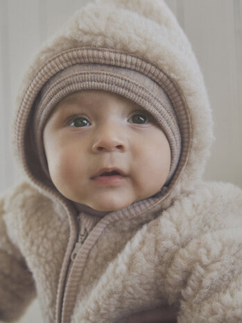 HUTTELiHUT HUTTELiHUT | Jacket Pixie Wool Teddy w. Lin | Cement