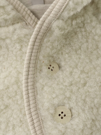 HUTTELiHUT HUTTELiHUT | Jacket Pixie Wool Teddy w. Lin | Cement