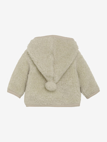 HUTTELiHUT HUTTELiHUT | Jacket Pixie Wool Teddy w. Lin | Cement