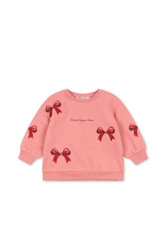 Konges Sløjd Konges Sløjd | Lou Bow Sweat Shirt Ocs | Strawberry Ice