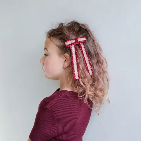 Mimi & Lula Mimi & Lula | Circus Glitter Bow - Red
