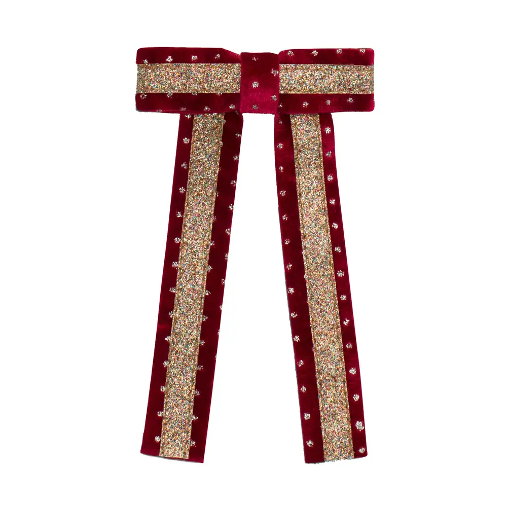 Mimi & Lula Mimi & Lula | Circus Glitter Bow - Red