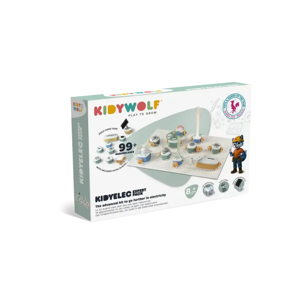 Kidywolf Kidywolf | Kidyelec-Pro | Mijn eerste elektriciteitsset | 17 stuks