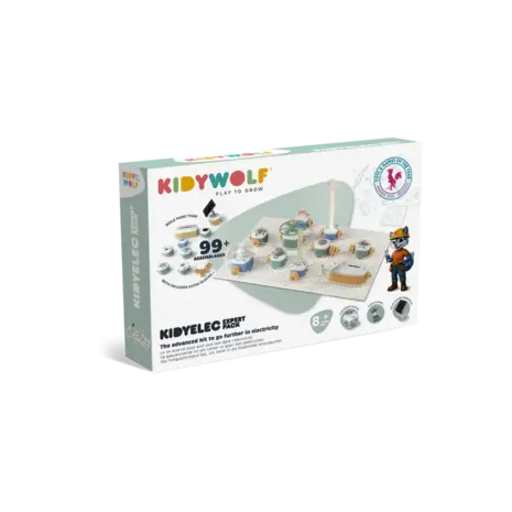 Kidywolf Kidywolf | Kidyelec-Pro | Mijn eerste elektriciteitsset | 17 stuks