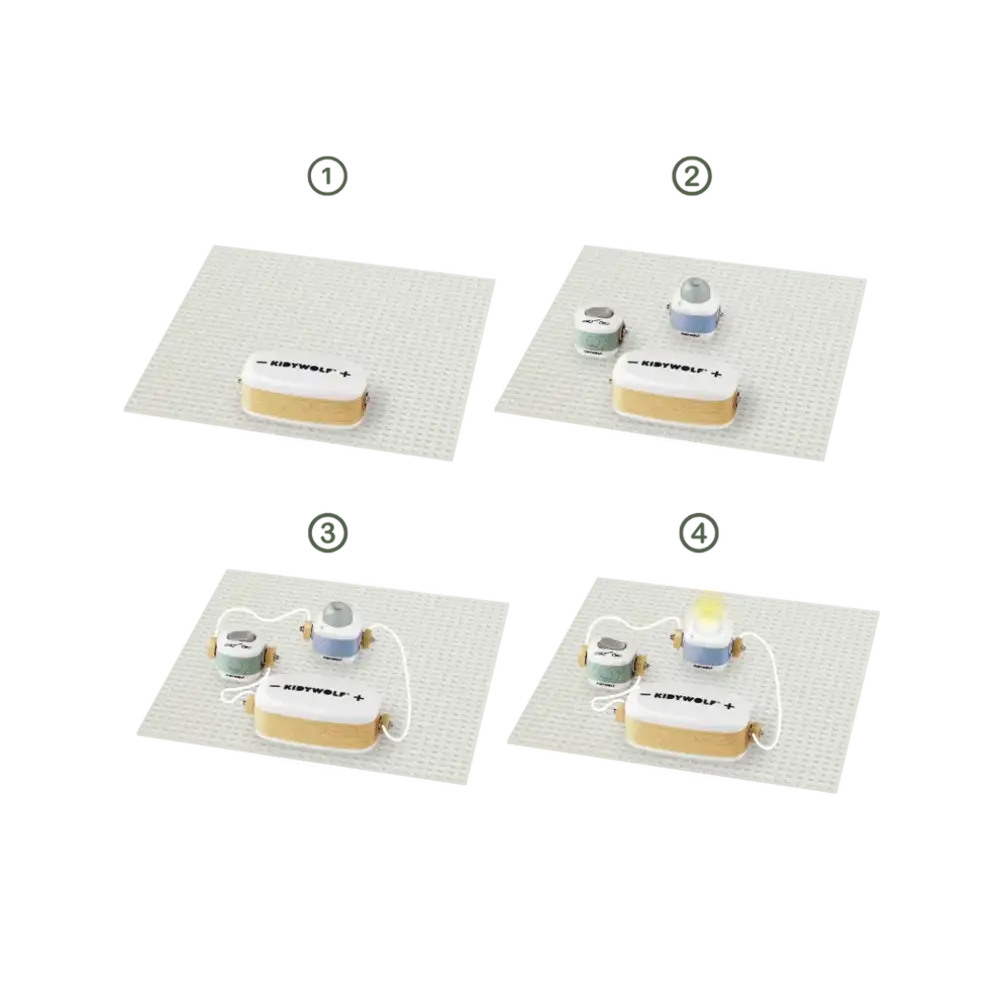 Kidywolf Kidywolf | Kidyelec-Pro | Mijn eerste elektriciteitsset | 17 stuks