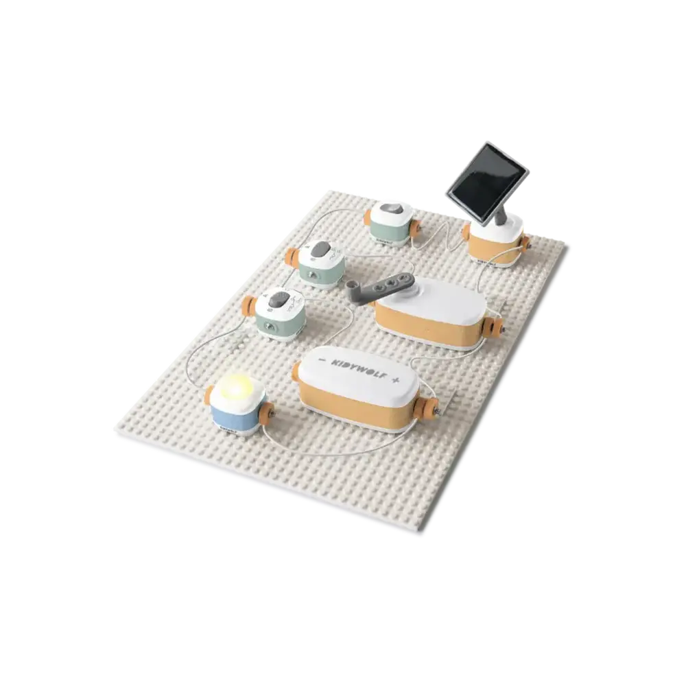 Kidywolf Kidywolf | Kidyelec-Pro | Mijn eerste elektriciteitsset | 17 stuks