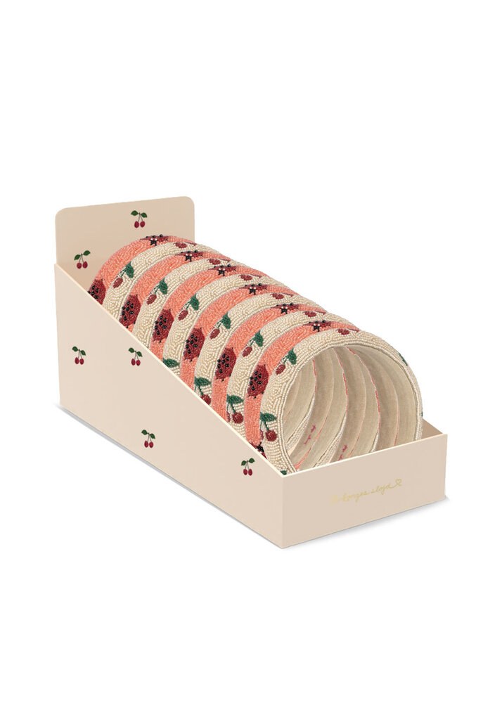 Konges Sløjd Konges Sløjd | Beaded Hairbrace Display 12 Pcs | Multi