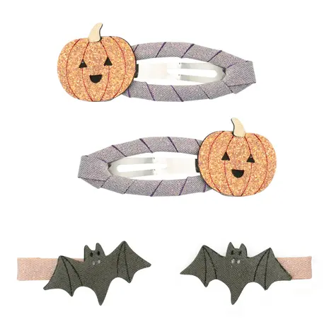 Mimi & Lula Mimi & Lula | Pumpkin & Bat Clip Set