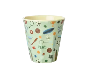 Rice Everyday Magic Rice | Melamine cup with Sports print | Medium 250ml Rice Everyday Magic Rice | Melamine cup with Sports print | Medium 250ml