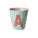 Rice Everyday Magic Rice | Melamine cup Medium Alphabet | Flowers