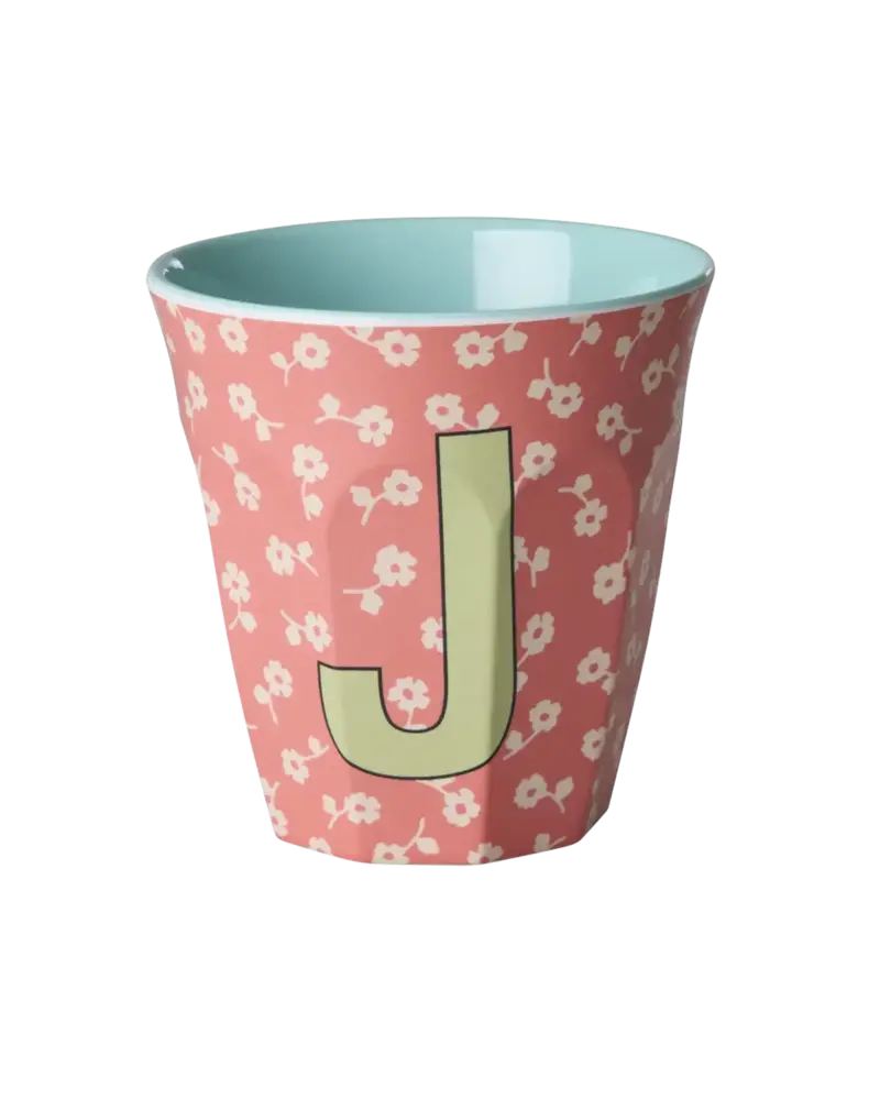 Rice Everyday Magic Rice | Melamine cup Medium Alphabet | Flowers