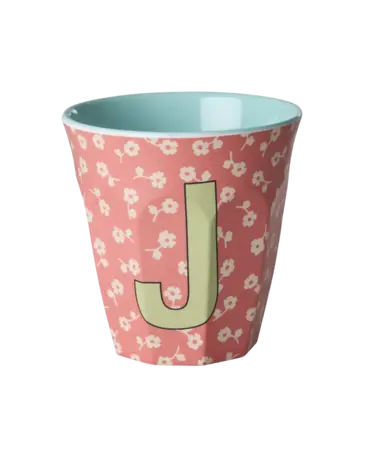 Rice Everyday Magic Rice | Melamine cup Medium Alphabet | Flowers