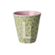 Rice Everyday Magic Rice | Melamine cup Medium Alphabet | Flowers