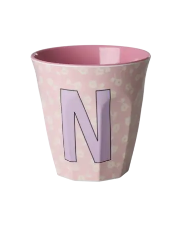 Rice Everyday Magic Rice | Melamine cup Medium Alphabet | Flowers