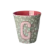Rice Everyday Magic Rice | Melamine cup Medium Alphabet | Flowers