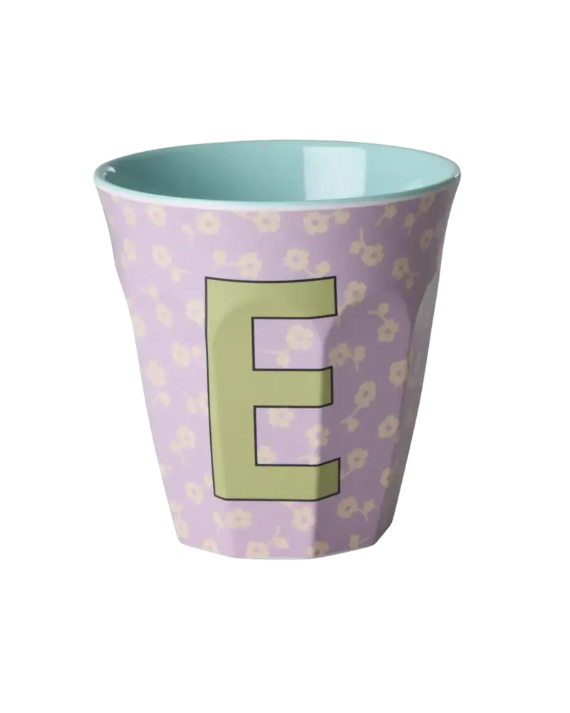 Rice Everyday Magic Rice | Melamine cup Medium Alphabet | Flowers