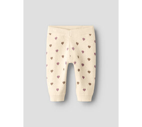 Lil ' Atelier Lil ' Atelier | NBFSARAN KNIT PANT HEART LIL | Turtledove SEPIA TINT Lil ' Atelier Lil ' Atelier | NBFSARAN KNIT PANT HEART LIL | Turtledove SEPIA TINT