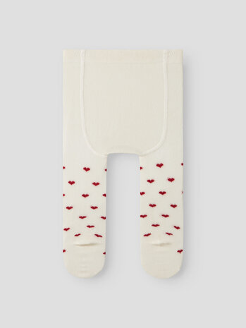 Lil ' Atelier Lil ' Atelier | NBFREBA LEN PANTYHOSE LIL | Turtledove RED HEARTS