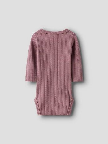 Lil ' Atelier Lil ' Atelier | NBFRITA SIG LS SLIM BODY LIL | Nostalgia Rose