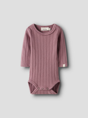 Lil ' Atelier Lil ' Atelier | NBFRITA SIG LS SLIM BODY LIL | Nostalgia Rose