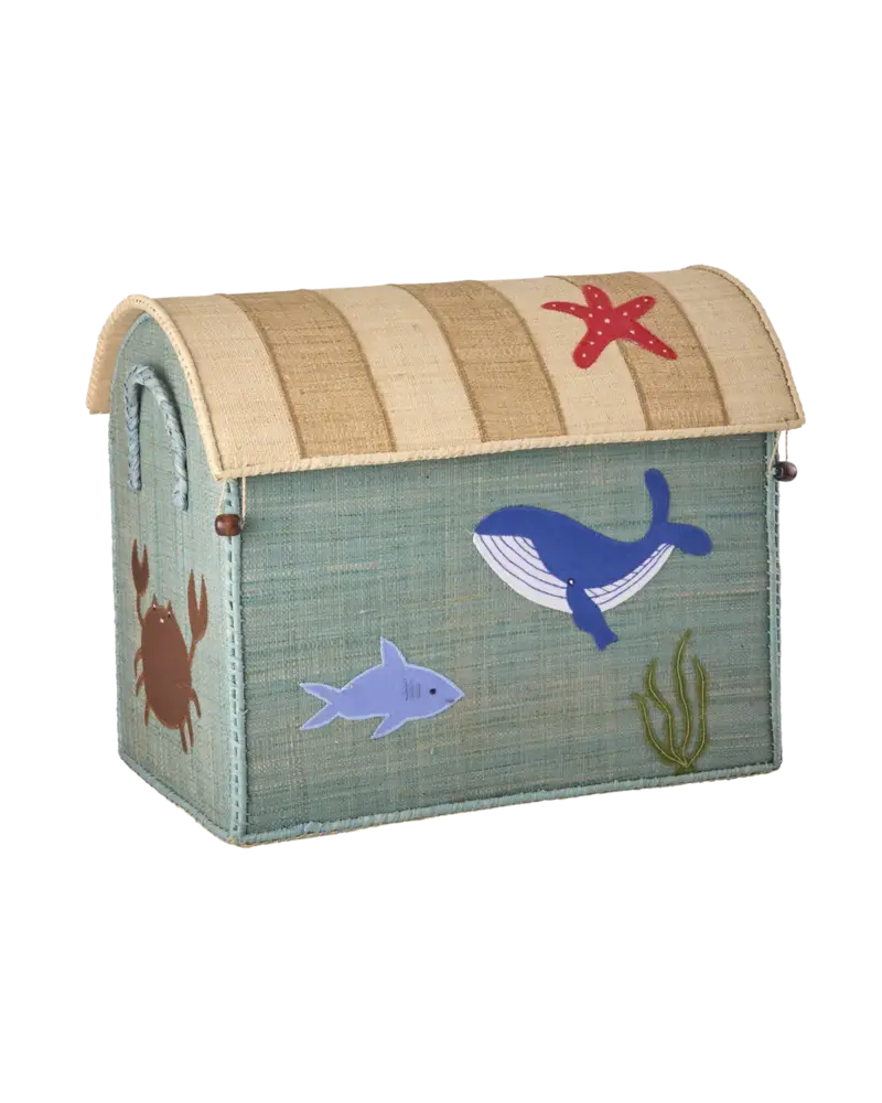 Rice Everyday Magic Rice | Middelgroot Raffia Opberghuis | Ocean Theme Rice Everyday Magic Rice | Middelgroot Raffia Opberghuis | Ocean Theme