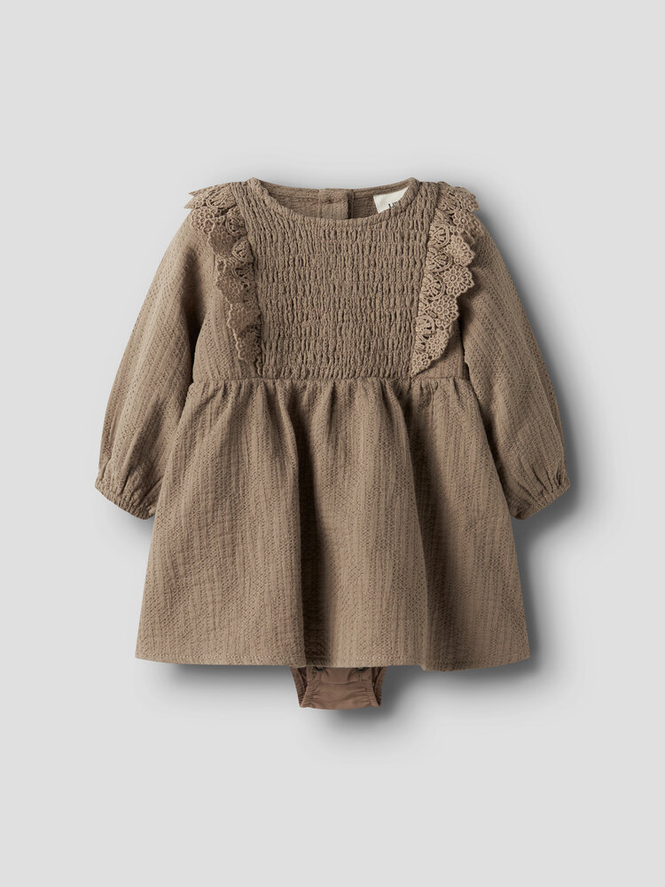 Lil ' Atelier Lil ' Atelier | NBFROSITA LIU LS BODY DRESS LIL | Sepia Tint