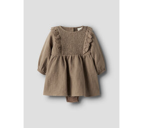 Lil ' Atelier Lil ' Atelier | NBFROSITA LIU LS BODY DRESS LIL | Sepia Tint Lil ' Atelier Lil ' Atelier | NBFROSITA LIU LS BODY DRESS LIL | Sepia Tint