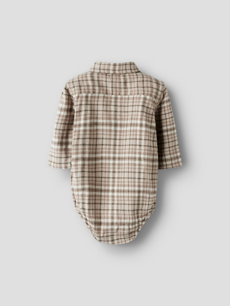 Lil ' Atelier Lil ' Atelier | NBMREBEL LS BODY SHIRT LIL | Sepia Tint
