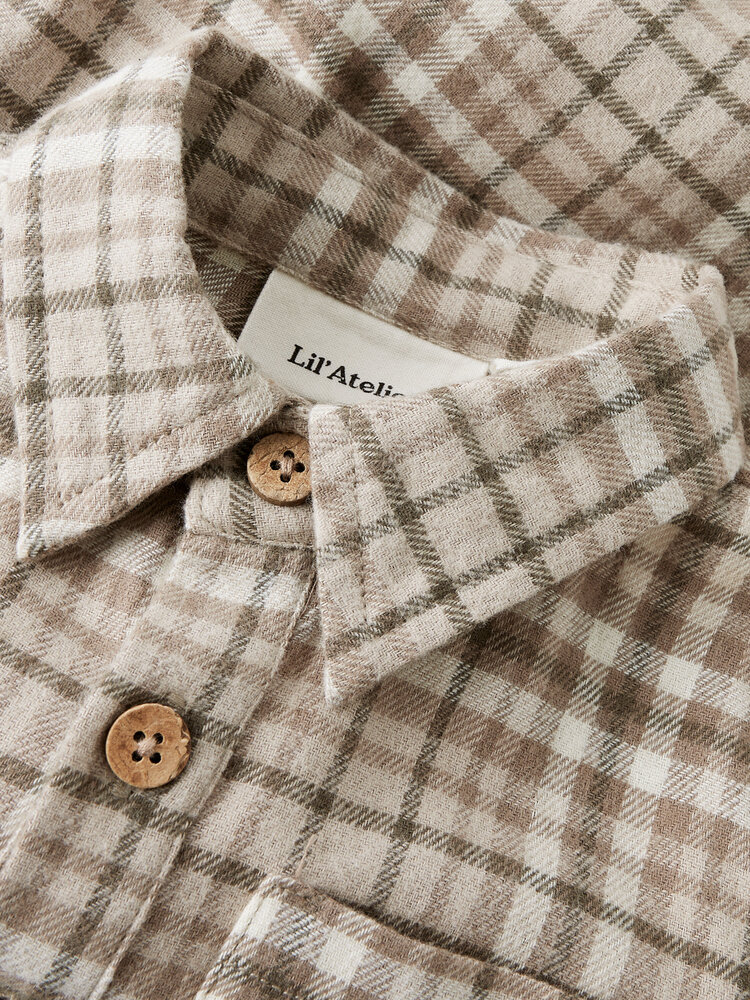 Lil ' Atelier Lil ' Atelier | NBMREBEL LS BODY SHIRT LIL | Sepia Tint