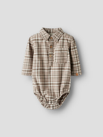 Lil ' Atelier Lil ' Atelier | NBMREBEL LS BODY SHIRT LIL | Sepia Tint