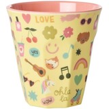 Rice Everyday Magic Rice | Melamine cup with Unicorn love print | Medium 250ml Rice Everyday Magic Rice | Melamine cup with Unicorn love print | Medium 250ml